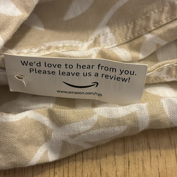 Amazon Essentials Linen Button Down XXL NWT - Picture 9 of 11